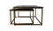 HSM Collection Vierkante salontafel Finnley - 70x70 cm - black wash/antique gold - s/2