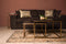 HSM Collection Vierkante salontafel Finnley - 70x70 cm - black wash/antique gold - s/2