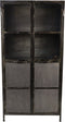 HSM Collection Vitrinekast Brooklyn - ijzer/glas - Natural Steel