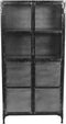 HSM Collection Vitrinekast Brooklyn - ijzer/glas - Natural Steel