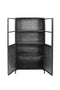 HSM Collection Vitrinekast Brooklyn - ijzer/glas - Natural Steel