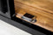 HSM Collection Vitrinekast Kingston - acacia/ijzer/glas