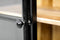 HSM Collection Vitrinekast Kingston - acacia/ijzer/glas