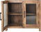 HSM Collection Vitrinekast Laag Mango/Glas