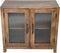 HSM Collection Vitrinekast Laag Mango/Glas
