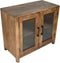 HSM Collection Vitrinekast Laag Mango/Glas
