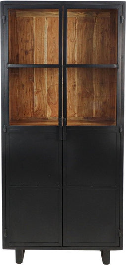 HSM Collection Vitrinekast - metaal/hout