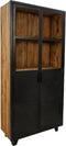 HSM Collection Vitrinekast - metaal/hout