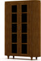 HSM Collection-Vitrinekast Tide 6 Deurs-140x45x200-Bruin-Mango