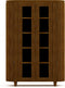 HSM Collection-Vitrinekast Tide 6 Deurs-140x45x200-Bruin-Mango