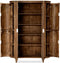 HSM Collection-Vitrinekast Tide 6 Deurs-140x45x200-Bruin-Mango