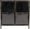 HSM Collection Vitrinekastje Brooklyn - ijzer/glas - Natural Steel