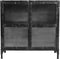 HSM Collection Vitrinekastje Brooklyn - ijzer/glas - Natural Steel