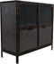 HSM Collection Vitrinekastje Brooklyn - ijzer/glas - Natural Steel
