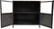 HSM Collection Vitrinekastje Brooklyn - ijzer/glas - Natural Steel