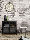 HSM Collection Vitrinekastje Brooklyn - ijzer/glas - Natural Steel
