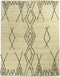HSM Collection-Vloerkleed Dubbel Ruit -160x230-Zwart/Wit-Katoen