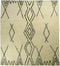 HSM Collection-Vloerkleed Dubbel Ruit -200x300-Zwart/Wit-Katoen