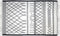 HSM Collection Vloerkleed - katoen - 180x120 cm - wit/zwart