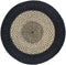 HSM Collection Vloerkleed Mailbu - ø120 cm - raffia/zeegras - naturel/zwart