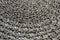 HSM Collection Vloerkleed Mailbu - ø150 cm - raffia/zeegras - naturel/zwart