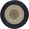 HSM Collection Vloerkleed Mailbu - ø150 cm - raffia/zeegras - naturel/zwart