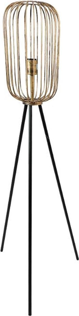 HSM Collection - Vloerlamp - ø30x120 cm - Goud/zwart - Metaal