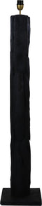 HSM Collection-Vloerlamp Rond-30x30x145-Zwart/Goud-Teak