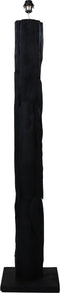 HSM Collection-Vloerlamp Rond-30x30x145-Zwart-Teak