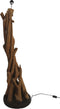 HSM Collection-Vloerlamp Teak Root-40x40x130-Bruin/Zwart-Teak