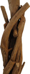 HSM Collection-Vloerlamp Teak Root-40x40x130-Bruin/Zwart-Teak