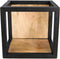 HSM Collection Wandbox Levels - 25x25 cm - mangohout/ijzer