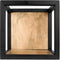 HSM Collection Wandbox Levels - 25x25 cm - mangohout/ijzer