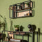 HSM Collection Wandbox Levels - 25x35 cm - mangohout/ijzer