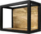 HSM Collection-Wandbox Levels -35x18x25-Naturel/Zwart-Mango/Metaal