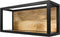 HSM Collection Wandbox Levels - 55x25 cm - mangohout/ijzer