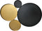 HSM Collection-Wanddecoratie -61x47x2-Zwart/Goud-Metaal