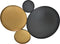 HSM Collection-Wanddecoratie -61x47x2-Zwart/Goud-Metaal