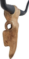 HSM Collection wanddecoratie Buffelkop - naturel/zwart - teak