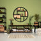 HSM Collection -Wanddecoratierek - ø100 cm - mangohout/metaal