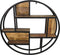 HSM Collection -Wanddecoratierek - ø100 cm - mangohout/metaal