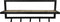 HSM Collection-Wandkapstok 5 Haken Met Plank-66x17x28-Naturel/Zwart-Acacia/Metaal