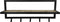 HSM Collection-Wandkapstok 5 Haken Met Plank-66x17x28-Naturel/Zwart-Acacia/Metaal