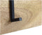 HSM Collection-Wandkapstok 6 Haken-90x11x30-Naturel/Zwart-Mango/Metaal