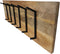 HSM Collection-Wandkapstok 6 Haken-90x11x30-Naturel/Zwart-Mango/Metaal
