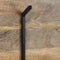 HSM Collection-Wandkapstok 6 Haken-90x11x30-Naturel/Zwart-Mango/Metaal