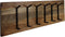 HSM Collection-Wandkapstok 6 Haken-90x11x30-Naturel/Zwart-Mango/Metaal