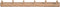 HSM Collection-Wandkapstok 6 Haken S/6-90x7x10-Naturel-Teak
