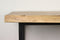 HSM Collection-Wandkapstok Met Plank 6 Haken-90x30x30-Naturel/Zwart-Acacia/Metaal