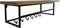 HSM Collection-Wandkapstok Met Plank 6 Haken-90x30x30-Naturel/Zwart-Acacia/Metaal